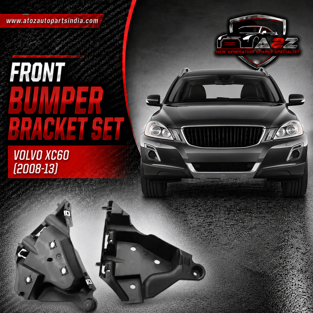 Front Bumper Bracket Set Left 30763435 30764618 & Right 30763436 30764619 Compatible With Volvo XC60 (2008-13)