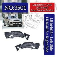 Front Bumper Bracket Left LR164613 & Right LR164615 Compatible With Range Rover L461 (2020-2022) Tag No.3501