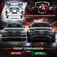 A To Z Compatible With Mercedes Benz S Class W223 (2021-2025) Front Bumper Upgrade Convert To S450 Amg Bumper Body Kit Gc W223-007 CC-9717 (Shipping Cost Not Included In Price)
