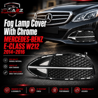 Fog Lamp Cover With Chrome Compatible With MERCEDES-BENZ E-CLASS W212 2014-2016 Fog Lamp Cover With Chrome Left 2128851922 & Right 2128852022 Tag-FC-29