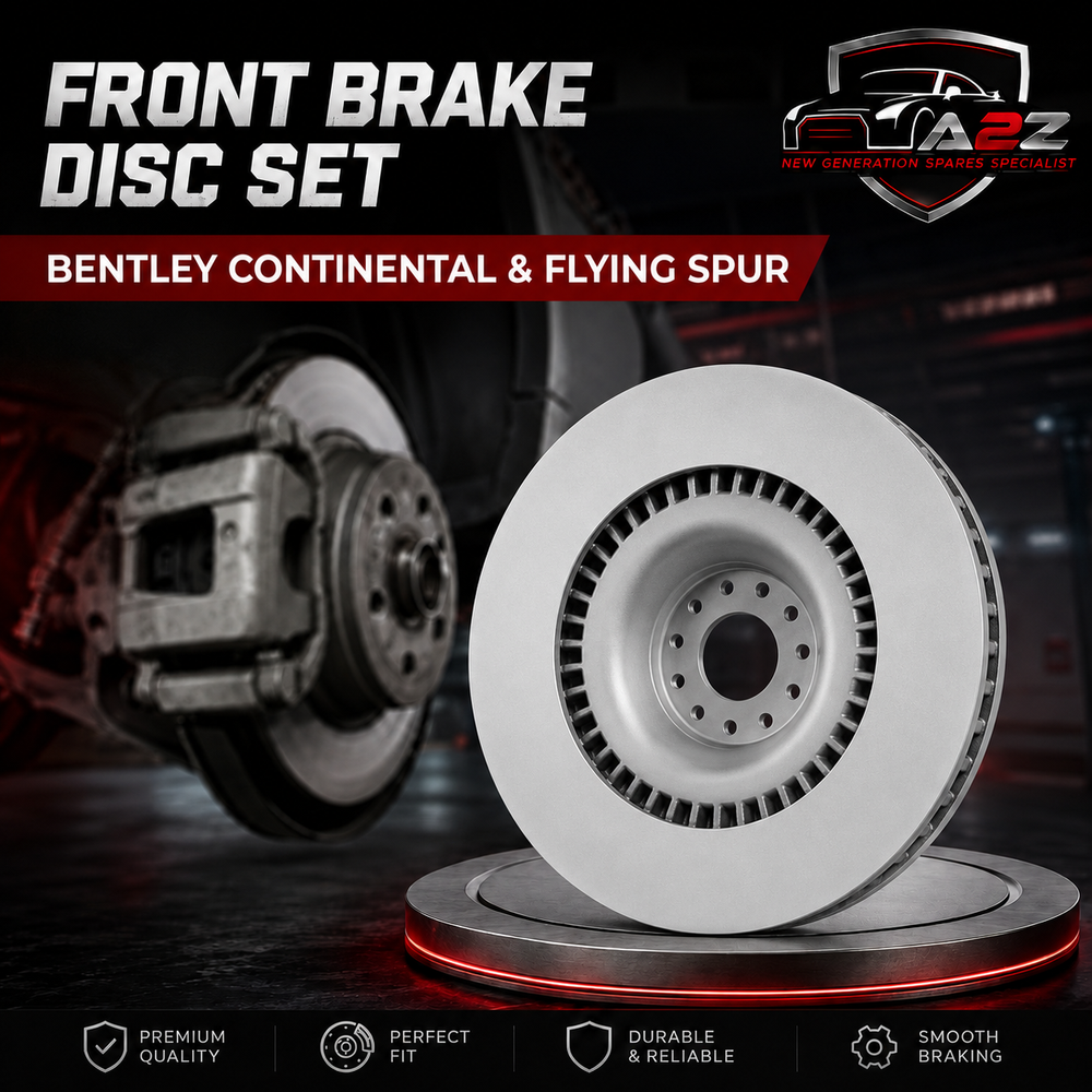 Front Brake Disc Set 3W0615301R 3W0615301K Compatible With BENTLEY CONTINENTAL & FLYING SPUR