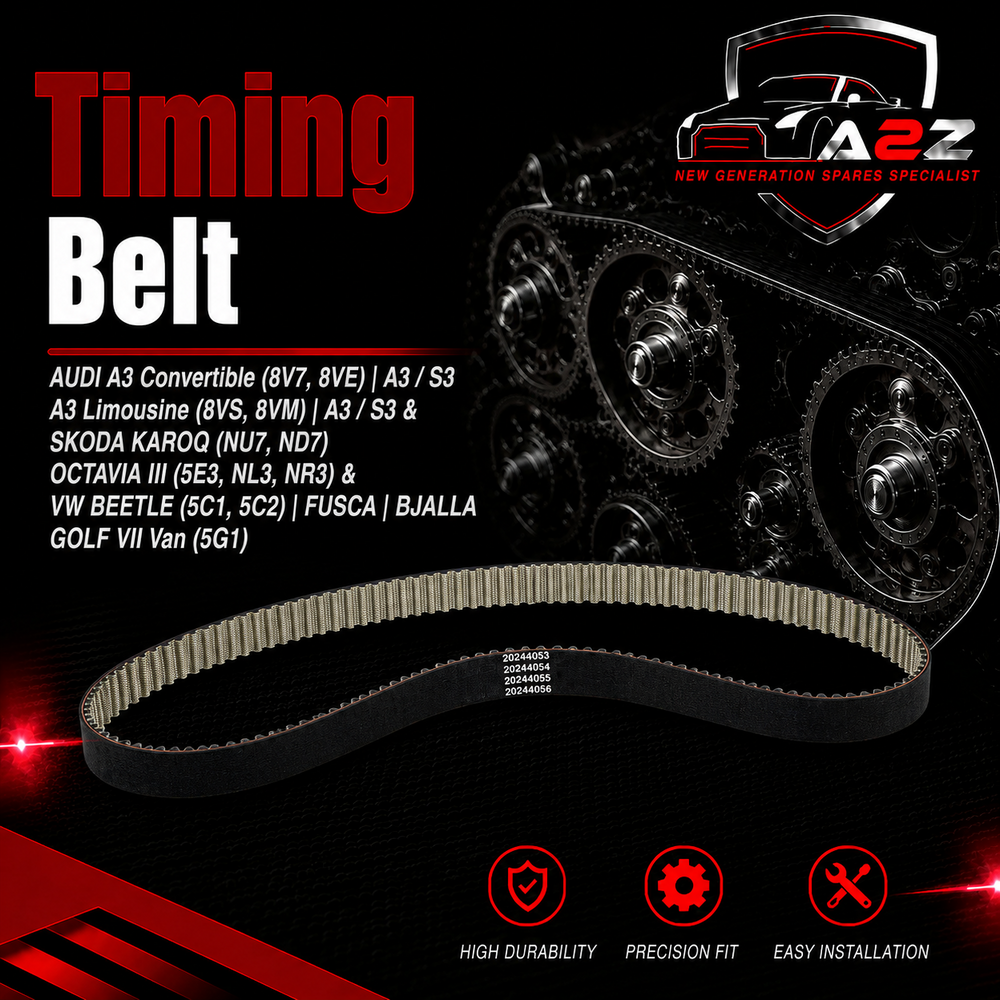 Timing Belt 941060 04E109119F 04E109119G Compatible With AUDI A3 Convertible (8V7, 8VE) | A3 / S3 A3 Limousine (8VS, 8VM) | A3 / S3 & SKODA KAROQ (NU7, ND7) OCTAVIA III (5E3, NL3, NR3) & VW BEETLE (5C1, 5C2) | FUSCA | BJALLA GOLF VII Van (5G1) (DAYCO)