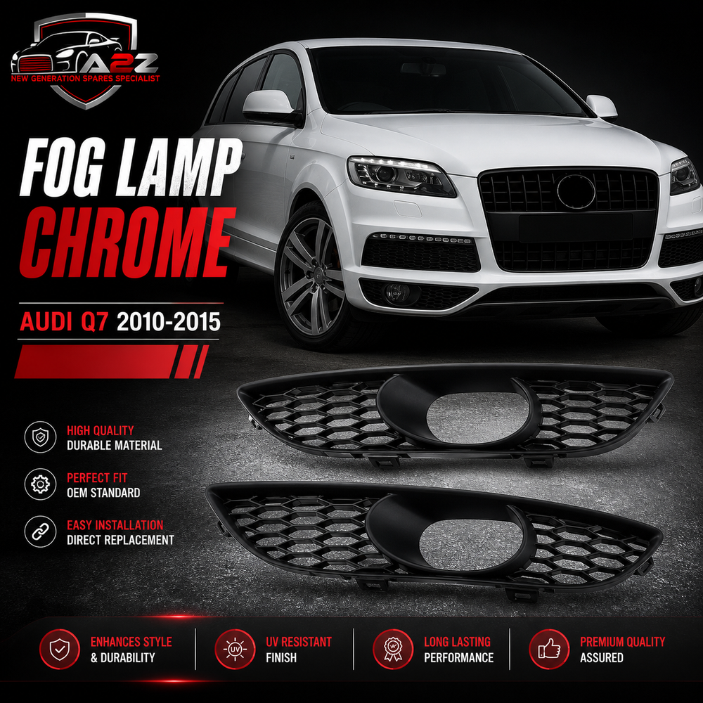 Fog Lamp Cover Compatible With AUDI Q7 2010-2015 Fog Lamp Cover Left 4L0807675 & Right 4L0807676 Tag-FC-114
