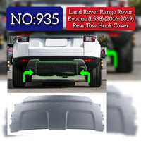 Rear Tow Hook Cover Compatible With Land Rover Range Rover Evoque (L538) (2016-2019) Tag No.935