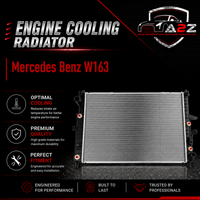 Engine Cooling Radiator 1635000303 Compatible With Mercedes Benz W163