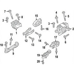 Torque Mount 32222105 Compatible With VOLVO XC40 (536)