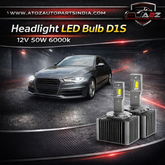 Headlight LED Bulb D1S 12V 50W 6000k (Pack of 2) Tag No.1