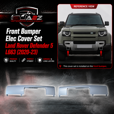 Front Bumper Elec Cover Set Left LR135962 & Right LR140124 Compatible With Land Rover Defender 5 L663