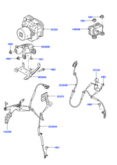 Rear Left/Right ABS Wheel Speed Sensor 6G9N2B372BC 6G9N2B372BD LR001057 Compatible With LAND ROVER FREELANDER 2 (L359) | LR2