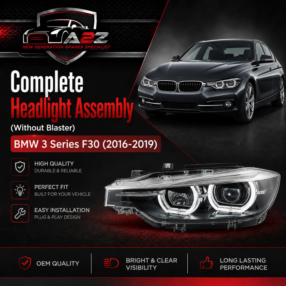 Headlight Headlamp Left 63118492473 & Right 63118492474 (Without Blaster) Compatible With BMW 3 Series F30 (2016-2019) LED