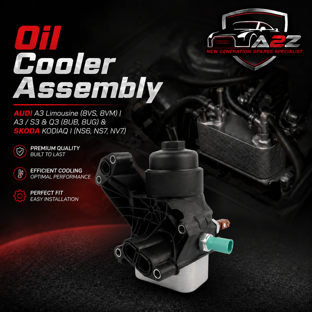 Oil Cooler Assembly 03N115389A Compatible With AUDI A3 Limousine (8VS, 8VM) | A3 / S3 & Q3 (8UB, 8UG) & SKODA KODIAQ I (NS6, NS7, NV7)