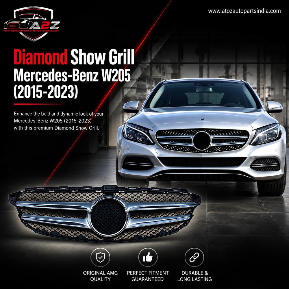 Diamond Show Grill 2058881260 A2058881260 Compatible With Mercedes-Benz C-Class W205 (2015-2023) Tag No.61