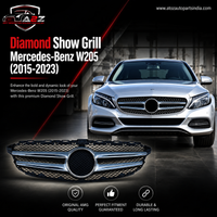 Diamond Show Grill 2058881260 A2058881260 Compatible With Mercedes-Benz C-Class W205 (2015-2023) Tag No.61