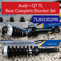 Front & Rear Complete Shocker Set With Spring Kit & MTG And Air To Manual Conversion Kit (Set Of 4) 7L8413031J 7L8413032J 7L8513029K Compatible With Audi Q7 7L