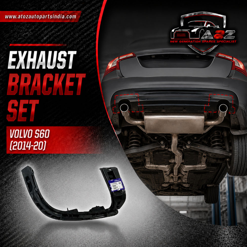 Exhaust Bracket Set Left 31323965 31365476 & Right 31323966 31365477 Compatible With Volvo S60 (2014-20)