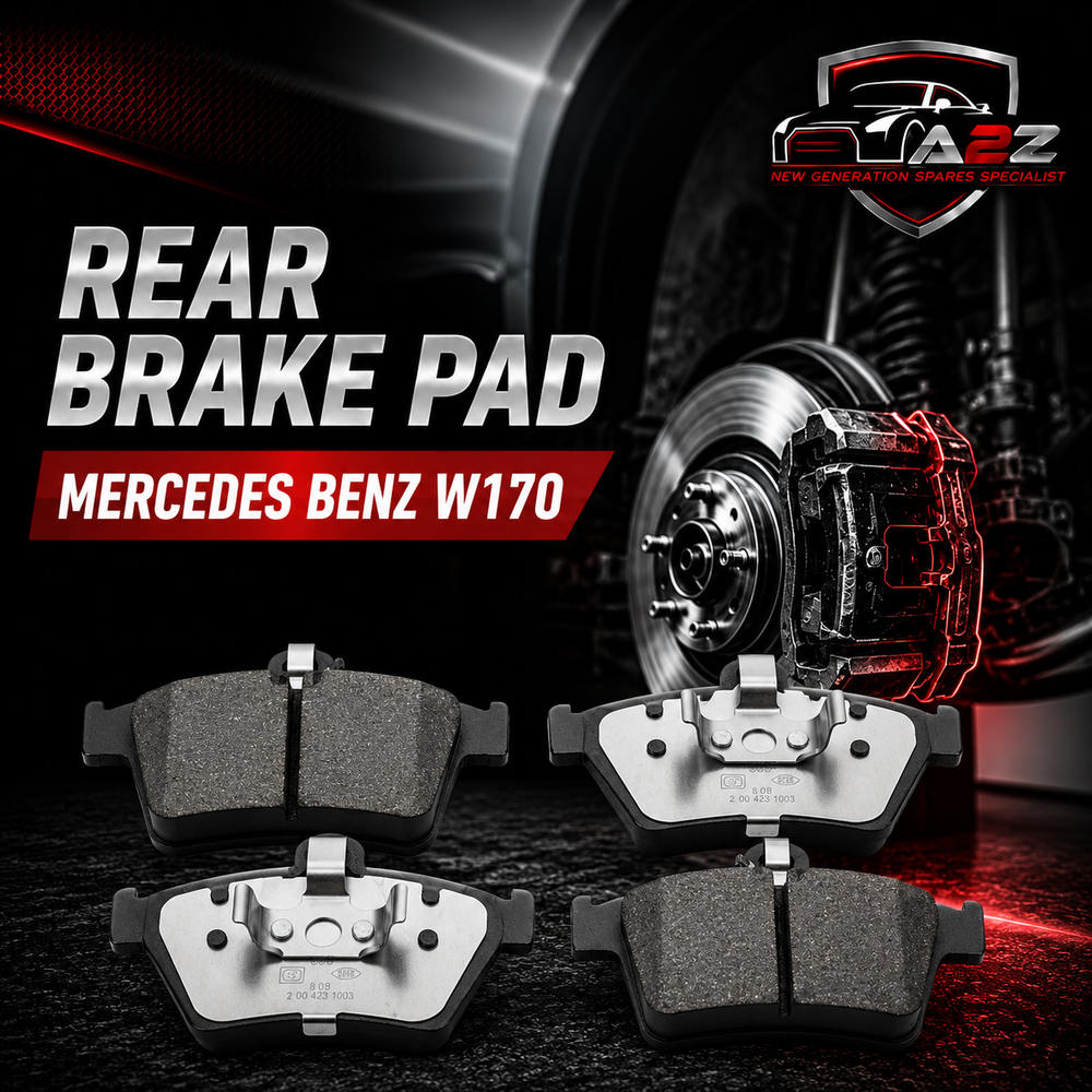 Rear Brake Pad Set 0044201720 Compatible With Mercedes Benz W170