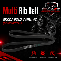 Multi Rib Belt 6PK1693 03F260849A Compatible With SKODA POLO V (6R1, 6C1) (CONTINENTAL)