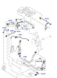 Radiator Hose LR012615 Compatible With Range Rover Vogue Tag no.396