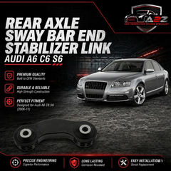 Rear Axle Sway Bar End Stabilizer Link Right & Left 4F0505465N Set Compatible With AUDI A6 C6 (4F2) | A6 / S6