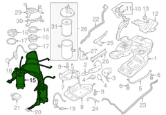 Fuel Pump Assembly - Volkswagen & AUDI Q7 7P0 919 088 (7P6-919-088-B) Tag-F-11
