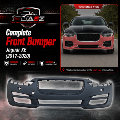 Complete Front Bumper T4N13172LML Compatible With Jaguar XE (2017-2020) Tag No.625