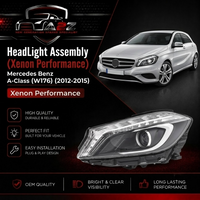 Complete Headlight Assembly (Xenon Performance) Left A1768202761 & Right A1768202861 Compatible With Mercedes Benz A-Class (W176) (2012-2015) Tag No.120
