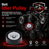 Belt Idler Pulley 6422002070 Compatible with MERCEDES-BENZ CLS (C218) & GL-CLASS (X166) & GLC (X253) & GLE (W166) Tag No.6