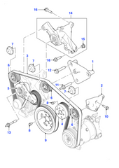 Belt Tensioner With Pulley C2D45642 Compatible With Jaguar XE