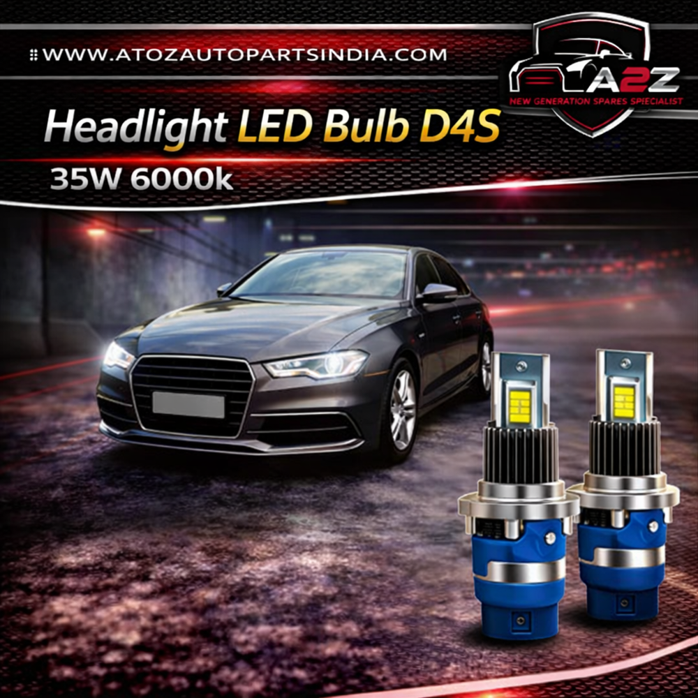Headlight LED Bulb D4S 35W 6000k (Pack of 2) Tag No.10