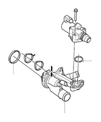 Thermostat Housing 31359806 31339237 Compatible With VOLVO V40 Hatchback (525) Tag No.121