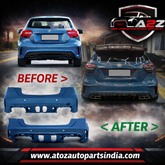 A To Z Compatible With Mercedes Benz A Class W176 (2012-2016) Rear Bumper Upgrade Convert To Amg amg45 Bumper Body Kit GC W176-007 CC-9460 (Shipping Cost Not Included In Price)