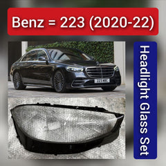 Front Headlight Glass Compatible with Mercedes-Benz S-CLASS W223 2020 - 2022.