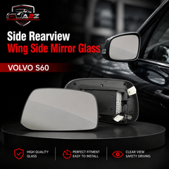 Side Rearview Wing Side Mirror Glass Left & Right Compatible With VOLVO S60 II (134)