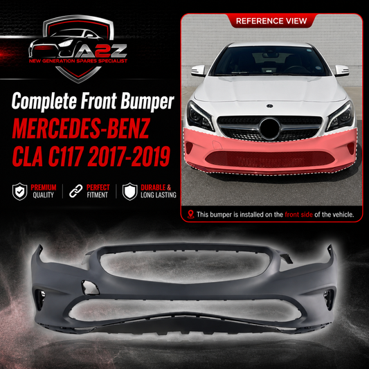 Front Bumper A1178801100 1178801100 Compatible With MERCEDES-BENZ CLA C117 2017-2019 No :- 204