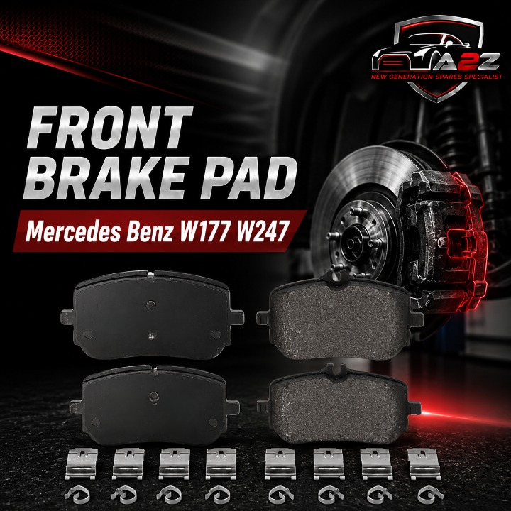 Front Brake Pad Set 0004205303 Compatible With Mercedes Benz W177 W247