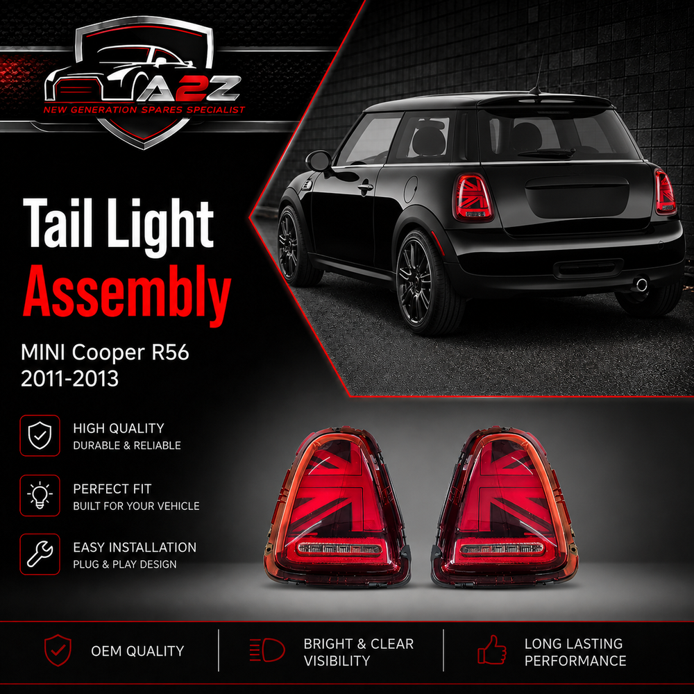 Tail Light Rear Lamp Set Left 63212757011 63212753625 & Right 63212757012 63212753626 Compatible With MINI Cooper R56 2011-2013 Tag No.62