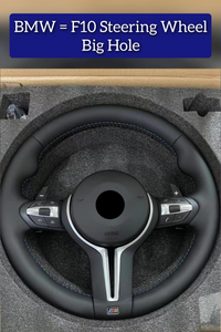 Steering Wheel Leather (Big Hole) Compatible With BMW F10