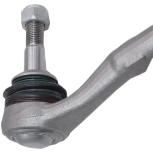 A to Z Auto Parts BMW E90 steering tie rod replacement close up view of silver tie rod end ball joint