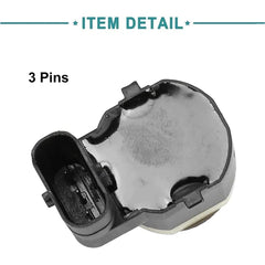 A to Z Auto Parts Parking Sensor for Bmw 3 pin black round OEM style replacement sensor close up image