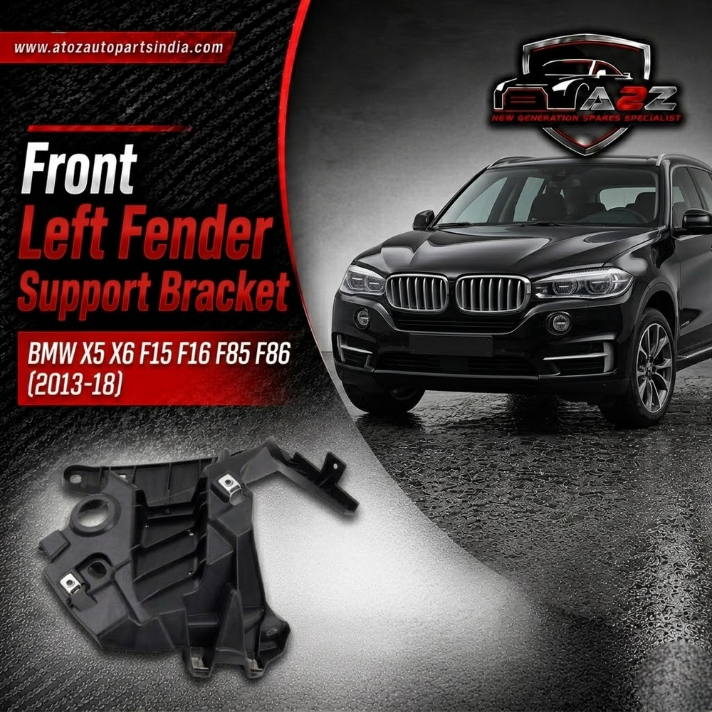 Front Left Fender Support Bracket 51647294543 Compatible With BMW For X5 X6 F15 F16 F85 F86 (2013-18)