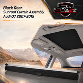 Black Rear Sunroof Curtain Assembly 4L0877307D 4L0877307C Compatible With Audi Q7 2007-2015