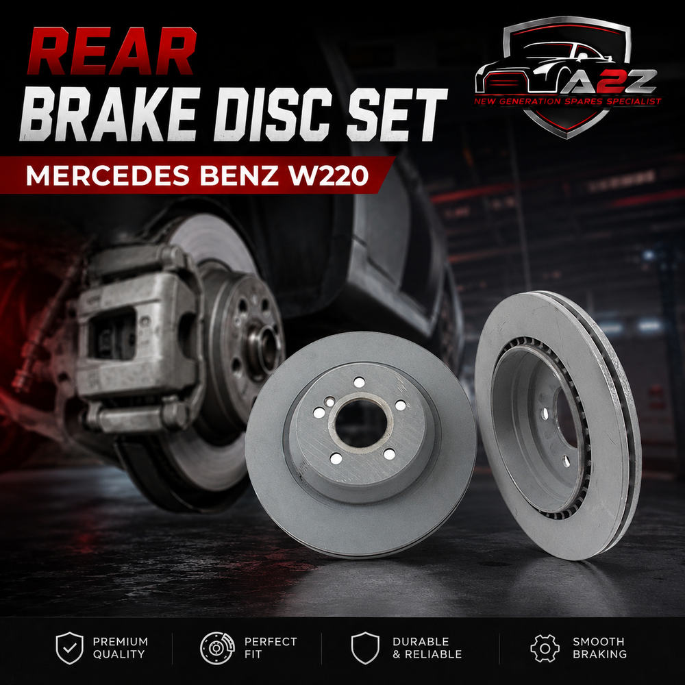 Rear Brake Disc Set 2204230212 Compatible With Mercedes Benz W220