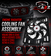 Engine Radiator Cooling Fan Assembly 31657360 & 32249742 Compatible With VOLVO S90 II (234) V90 II Estate (235) XC60 II (246) XC90 II (256)