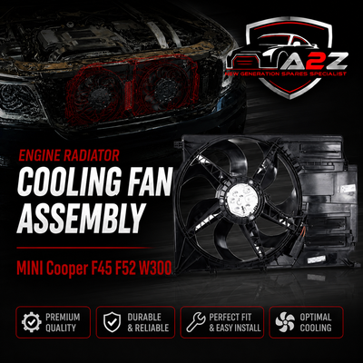 Engine Radiator Cooling Fan Assembly 17427617608 Compatible With MINI Cooper F45 F52 W300