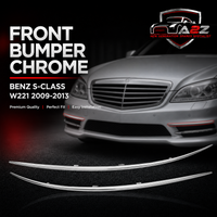 Front Bumper Chrome Left 2218850121 & Right 2218850221 Compatible With MERCEDES BENZ S-CLASS W221 2009-2013 Tag No.143