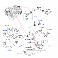 ELBOW JDE39414 LR092129 Compatible With Jaguar XF 2017-2018. Tag No.156