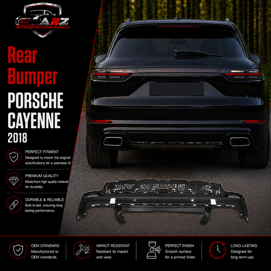 Rear Bumper 9Y0807543A 9Y0807543OK1 Compatible With Porsche Cayenne 2018