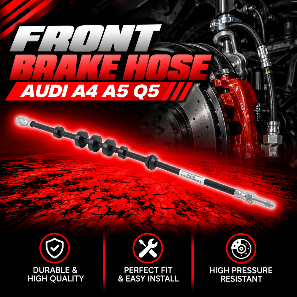 Front Brake Hose 8K0611707E Compatible with Audi A4 A5 Q5 Tag No.675