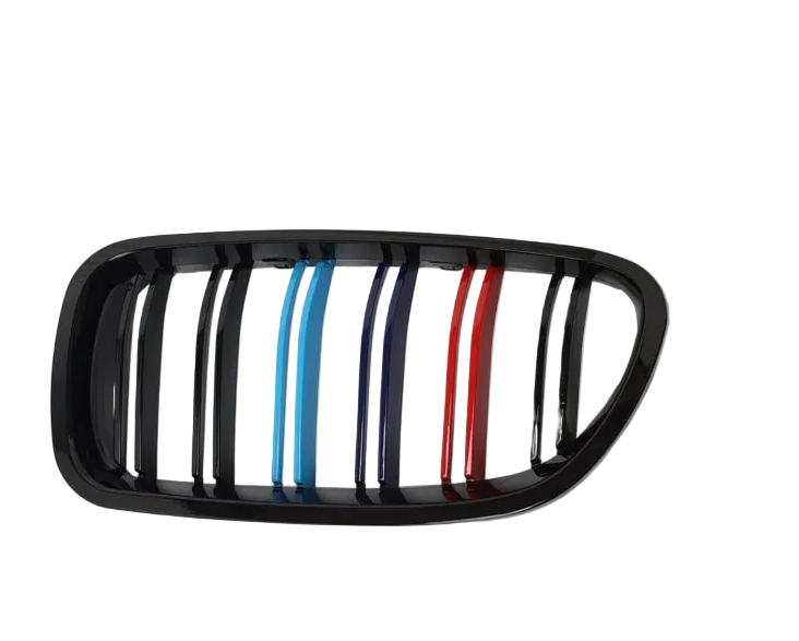 Double Line Glossy Black Multicolour Kidney Grill Left 51137336477 & Right 51137336478 Compatible With BMW 5s F10 (2010-2016) Tag No.12