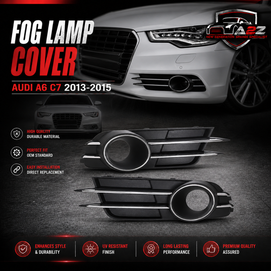 Fog Lamp Cover Compatible With AUDI A6 C7 2013-2015 Fog Lamp Cover Left 4GD807681B & Right 4GD807682B Tag-FC-38 Fog No.38 (2013-15)